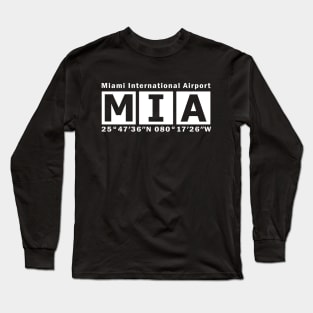 MIA Airport, Miami International Airport Long Sleeve T-Shirt